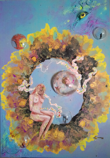 「<Αναγέννηση>εσύ με…」というタイトルの絵画 Niki Goranovaによって, オリジナルのアートワーク, アクリル