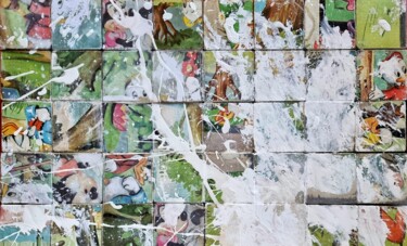 「Sans titre N88」というタイトルの絵画 Alban Fréneauによって, オリジナルのアートワーク, アクリル