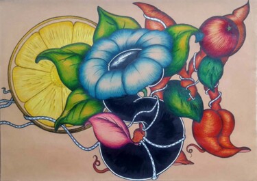 "LemonS" başlıklı Resim Sabine Raymond tarafından, Orijinal sanat, Kalem