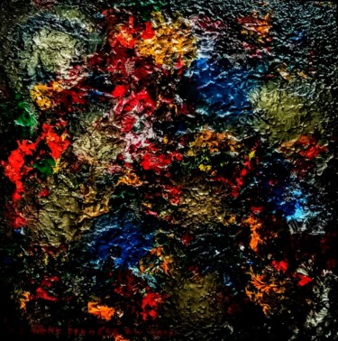 绘画 标题为“In het universum 2” 由Henk Dekkers, 原创艺术品, 丙烯