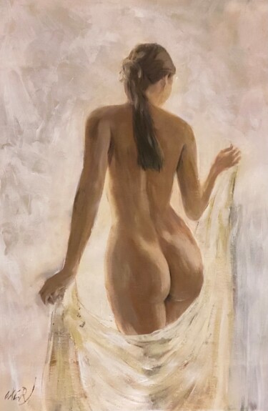 绘画 标题为“‘The Model’” 由William Oxer, 原创艺术品, 油