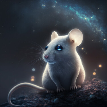 Digital Arts titled "Mouse (1)" by China Alicia Rivera, Original Artwork, Digital Painting