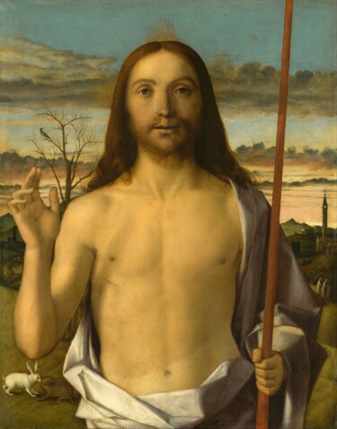 Bénédiction du Christ Pittura intitolato "Bénédiction du Chri…" da Giovanni Bellini, Opera d'arte originale, Tempera