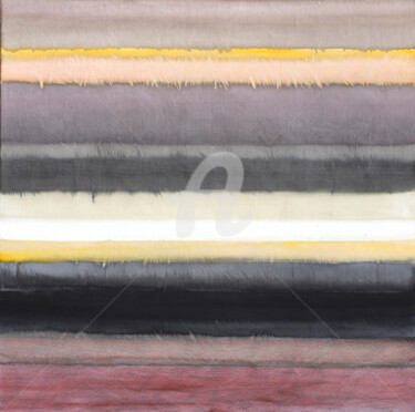 绘画 标题为“Composition colorée…” 由Eric Winzenried, 原创艺术品, 水彩 安装在木质担架架上