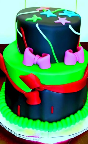 Digital Arts titled "BIRTHDAY CAKES 18" by Mahesh Tolani, Original Artwork, Digital Painting