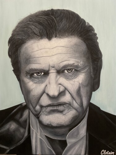 绘画 标题为“Joe Pesci” 由Clotaire Charriere, 原创艺术品, 油