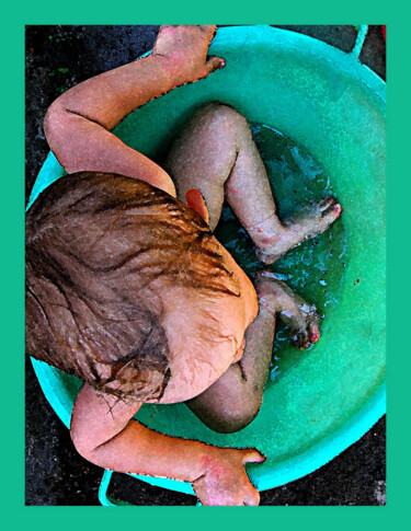 в тазике to the pelvis au bassin22 Arts numériques intitulée "в тазике to the pel…" par Dima Dima Vil Ms Wilms (Rok Zivopisec Rock Painter), Œuvre d'art origin…