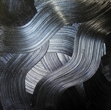 绘画 标题为“Peinture contempora…” 由Steivan Loundou, 原创艺术品, 油 安装在木质担架架上