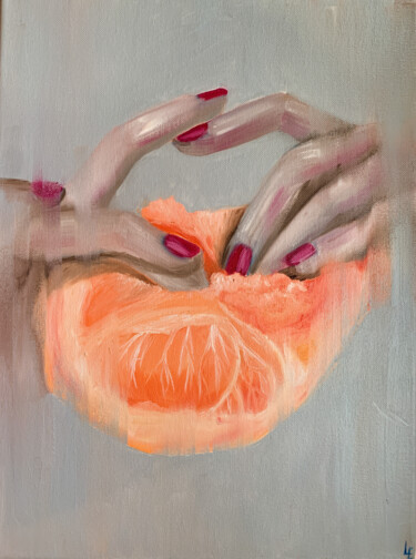 JUICY original oil painting wall decor for living room Картина под названием "JUICY original oil…" - Elena Polak, Подлинное произведение искусства, Масло Установлен на Деревянная…