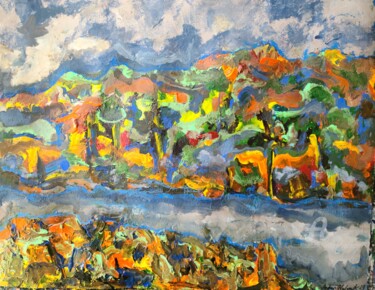 Painting titled "Southern Comfort (8…" by Andrew Walaszek, Original Artwork, Acrylic Mounted on Cardboard