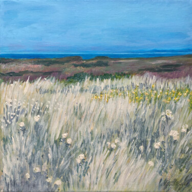 Belle-Île-en-Mer Painting titled "Belle-Île-en-Mer" by Camille Rouschmeyer, Original Artwork, Acrylic Mounted on Wood Stretcher frame