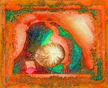 в тазике to the pelvis au bassin34 Digital Arts titled "в тазике to the pel…" by Dima Dima Vil Ms Wilms (Rok Zivopisec Rock Painter), Original Artwork, 2D Digi…