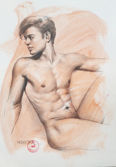 Maybe Dessin intitulée "Maybe" par Hongtao Huang, Œuvre d'art originale, Crayon
