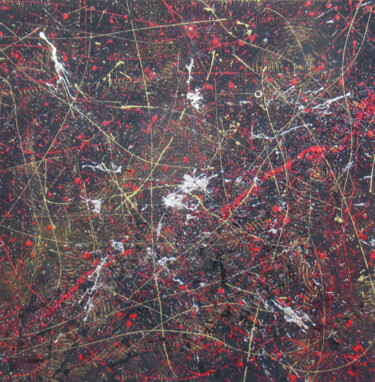 Peinture intitulée "Ondes sonores" par Sébastien Hauduc, Œuvre d'art originale, Acrylique Monté sur Châssis en bois