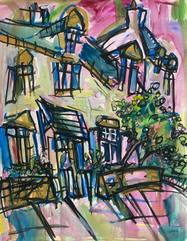 绘画 标题为“Portivy 72” 由Jean-François Groisy, 原创艺术品, 水粉