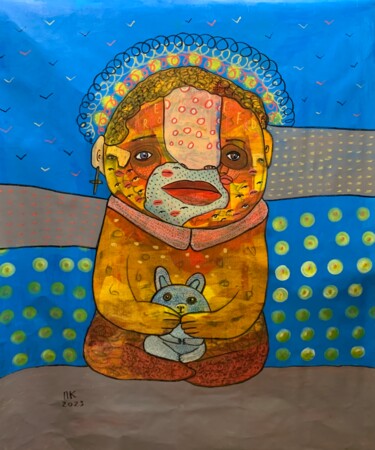 绘画 标题为“Buddah was he where…” 由Pavel Kuragin, 原创艺术品, 丙烯