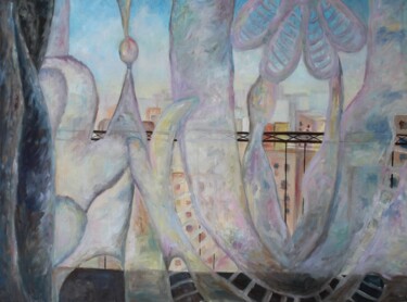 Painting titled "Inside Out" by Dzovig Arnelian, Original Artwork, Oil