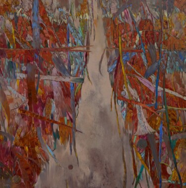 Painting titled "Riversides" by Šarūnas Šarkauskas, Original Artwork, Oil
