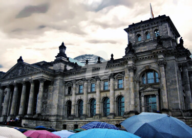 Europe - Rainning by the Buildings in Berlin Photography titled "Europe - Rainning b…" by Clement Tsang, Original Artwork, Digital Photography