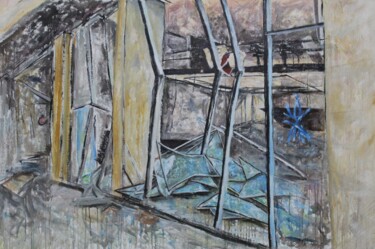 Peinture intitulée "6:22pm – Beirut Exp…" par Dzovig Arnelian, Œuvre d'art originale, Acrylique
