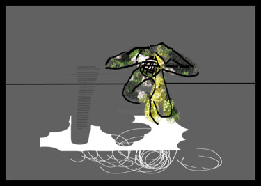 Digital Arts titled "Nude In Sunlit Spot" by Gee Shepherd, Original Artwork, 2D Digital Work