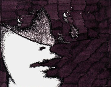 图画 标题为“View from under the…” 由Владимир Абаимов, 原创艺术品, 墨