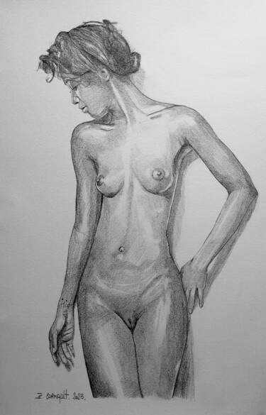 Nyasia Sylvester 02 Drawing titled "Nyasia Sylvester 02" by Philippe Cormault, Original Artwork, Graphite