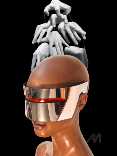Digital Arts titled "Robotic and perfect" by Gabriela Radiante, Original Artwork, 3D Modeling