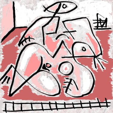 数字艺术 标题为“intimité 2” 由Franck Vidal, 原创艺术品, 数字油画