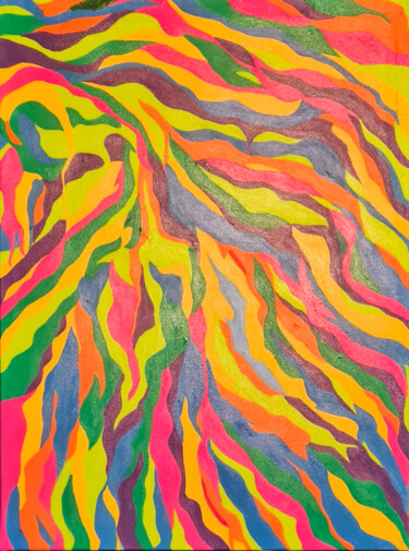 Painting titled "A Transubstanciacao" by Bento Moura, Original Artwork, Acrylic Mounted on Wood Stretcher frame