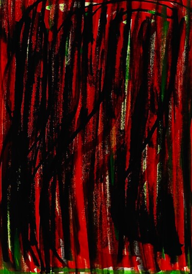 图画 标题为“Dark movement” 由Greg Powell, 原创艺术品, 标记
