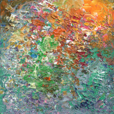 Peinture intitulée "Explosion Of Joy 12" par Miki De Goodaboom, Œuvre d'art originale, Acrylique Monté sur Carton