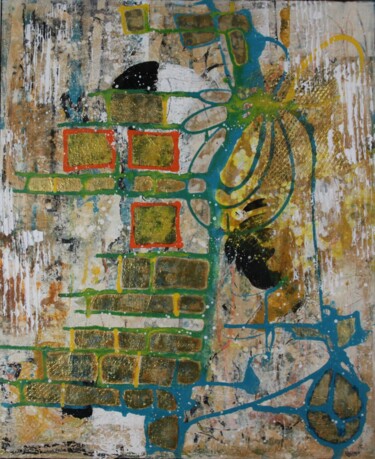 Peinture intitulée "Suis Ton chemin" par Marie-Paule Nesséré Allaert, Œuvre d'art originale, Acrylique Monté sur Châssis en…