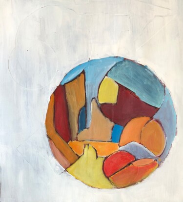 Résonances fauves d’après Schiele Painting titled "Résonances fauves d…" by Michel Teulé, Original Artwork, Acrylic