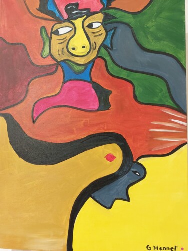 Peinture intitulée "eddition 2019" par Guillaume Monnet, Œuvre d'art originale, Acrylique