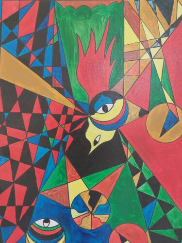 Peinture intitulée "eddition 2019-2020" par Guillaume Monnet, Œuvre d'art originale, Acrylique