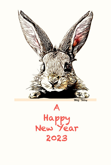 数字艺术 标题为“The Year Of The Rab…” 由Wilf Tilley, 原创艺术品, 2D数字工作