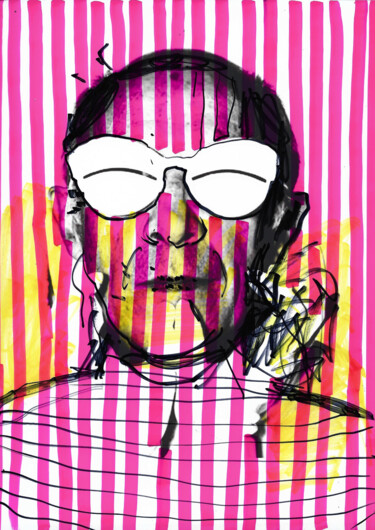 绘画 标题为“André Courreges” 由Odetka Tuduri, 原创艺术品, 丙烯