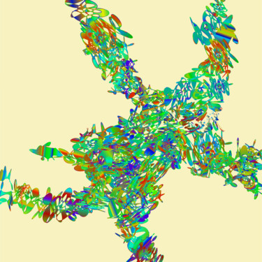数字艺术 标题为“Running Animal #1694” 由Jeb Gaither, 原创艺术品, 2D数字工作