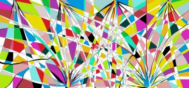 제목이 "art numérique5"인 디지털 아트 Oeilme로, 원작, 2D 디지털 작업
