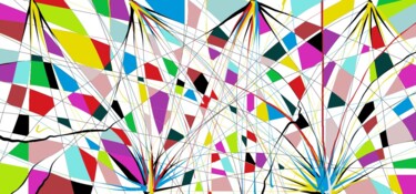 제목이 "art numérique6"인 디지털 아트 Oeilme로, 원작, 2D 디지털 작업