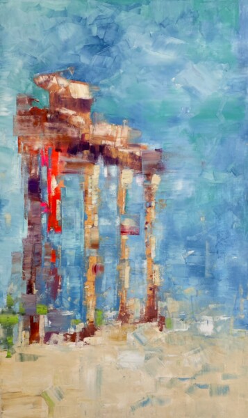 绘画 标题为“Side. Temple of Apo…” 由Anna Evtushenko, 原创艺术品, 油