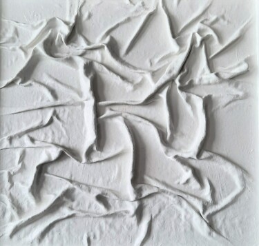 "Hidden open" White Textured Painting . 雕塑 标题为“"Hidden open" White…” 由Lara Shabelnik, 原创艺术品, 木