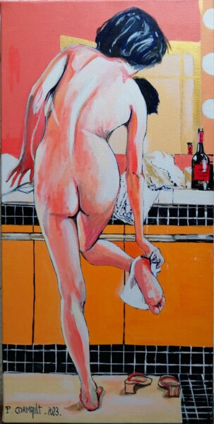 Peinture intitulée "Saki Takaoka" par Philippe Cormault, Œuvre d'art originale, Acrylique Monté sur Châssis en bois