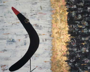 Malarstwo zatytułowany „PTAK” autorstwa Karina Praska, Oryginalna praca, Akryl