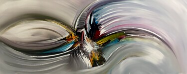 Pittura intitolato "“ In Flight “" da Gena Genadyj, Opera d'arte originale, Acrilico