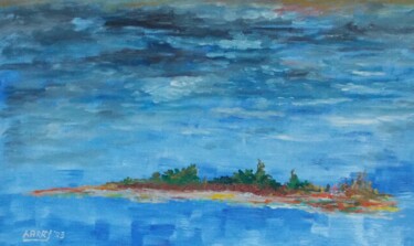 绘画 标题为“Insel unter Wolken” 由Harry, 原创艺术品, 油
