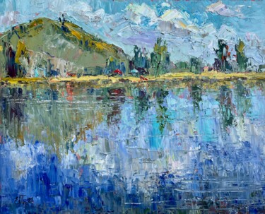 绘画 标题为“Reflections” 由Evgeniya Polyudova, 原创艺术品, 油 安装在木质担架架上