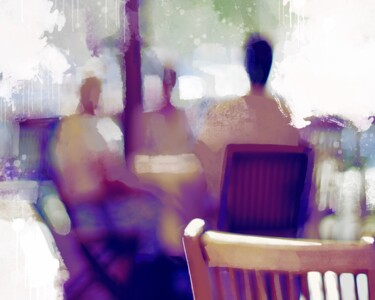 "Summer Cafe 1" başlıklı Tablo Ira Tsantekidou tarafından, Orijinal sanat, Dijital Resim