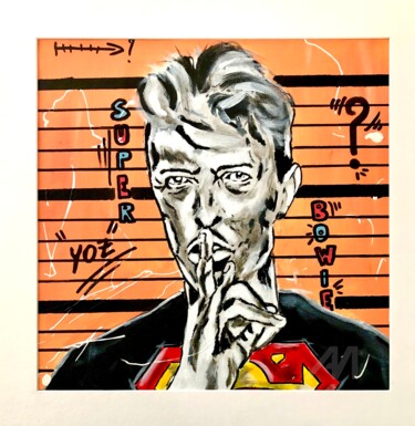 绘画 标题为“Super Bowie #2” 由Yoz, 原创艺术品, 丙烯